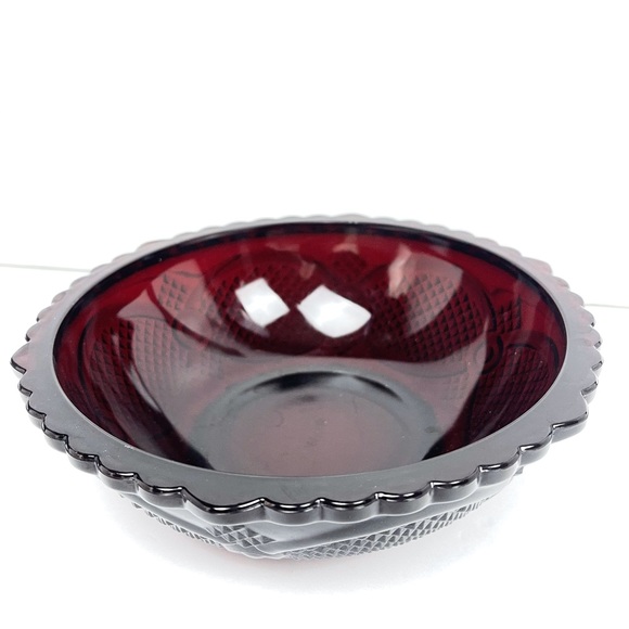 Avon Cape Cod Bowl Ruby Red / Vintage - Picture 2 of 5